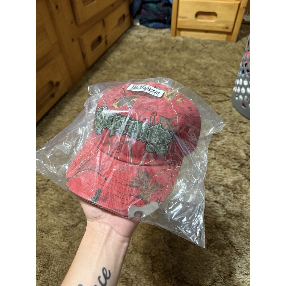 Supreme Bottle Opener 6-Panel Realtree Xtra Red Camo Brand New In Hand